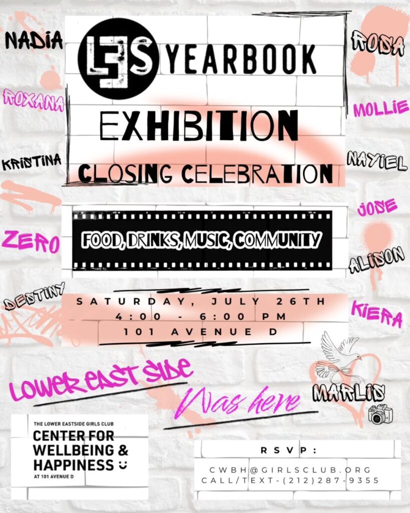 LES Yearbook Exhibition Flyer