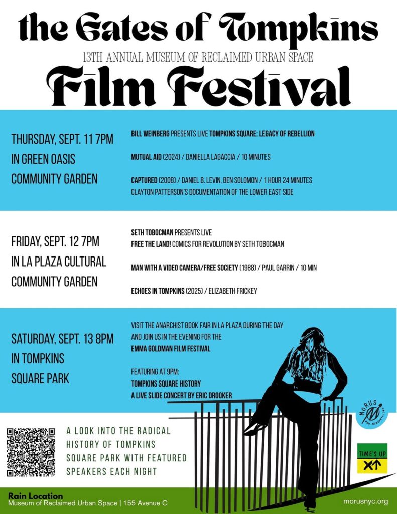Flyer for The Gates of Tompkins Film Festival