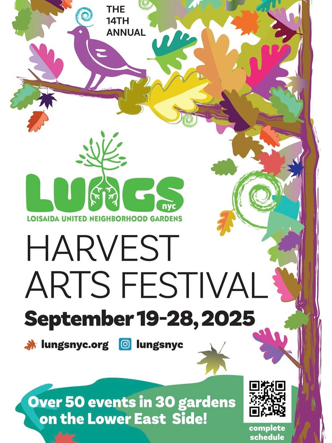 Poster for Lungs Harvest Arts Festival