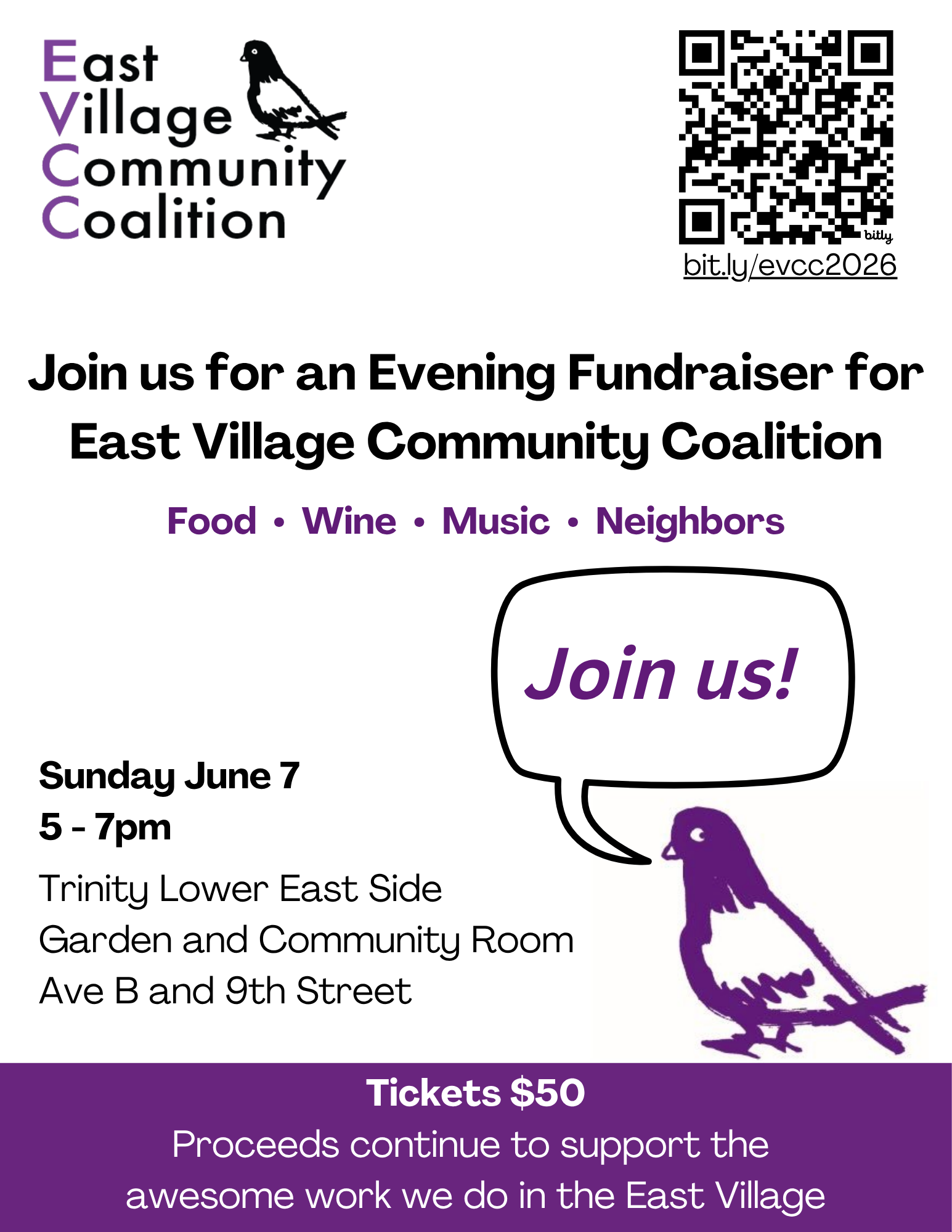 Flyer for Spring Fundraiser